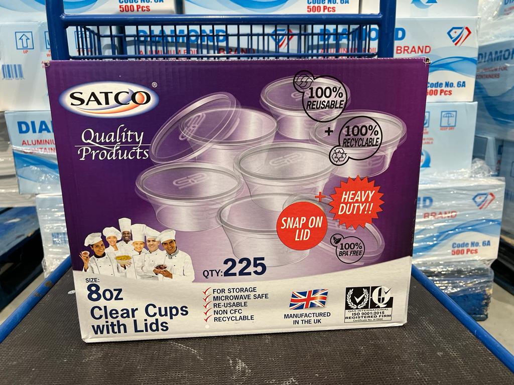 SATCO PLASTIC FOOD CONTAINERS & LIDS FREEZER MICROWAVE SAFE